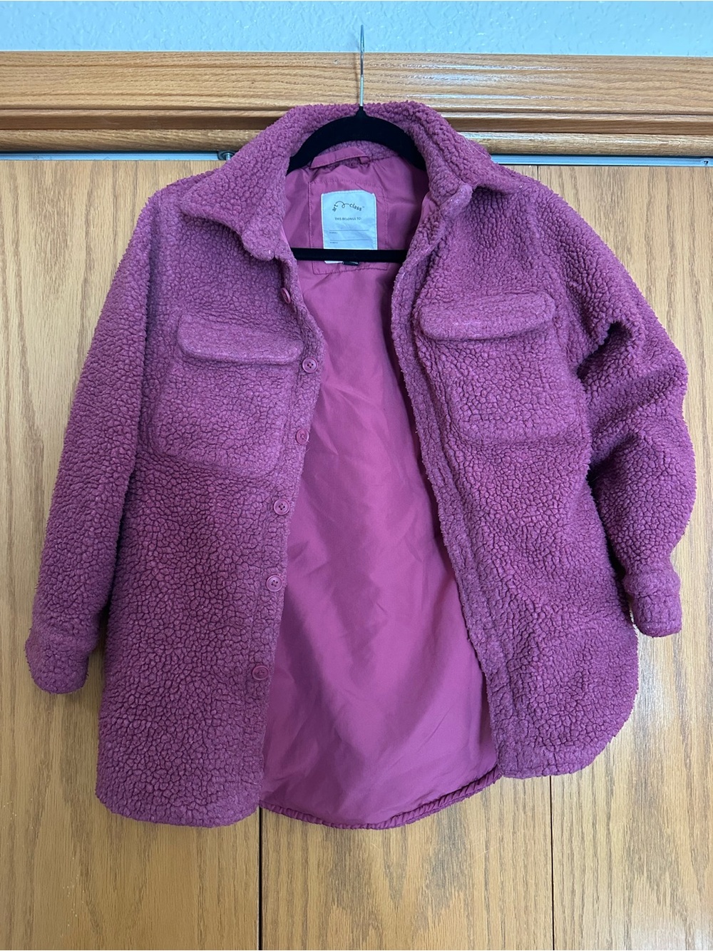Girls Size 10-12 Sherpa Style Jacket